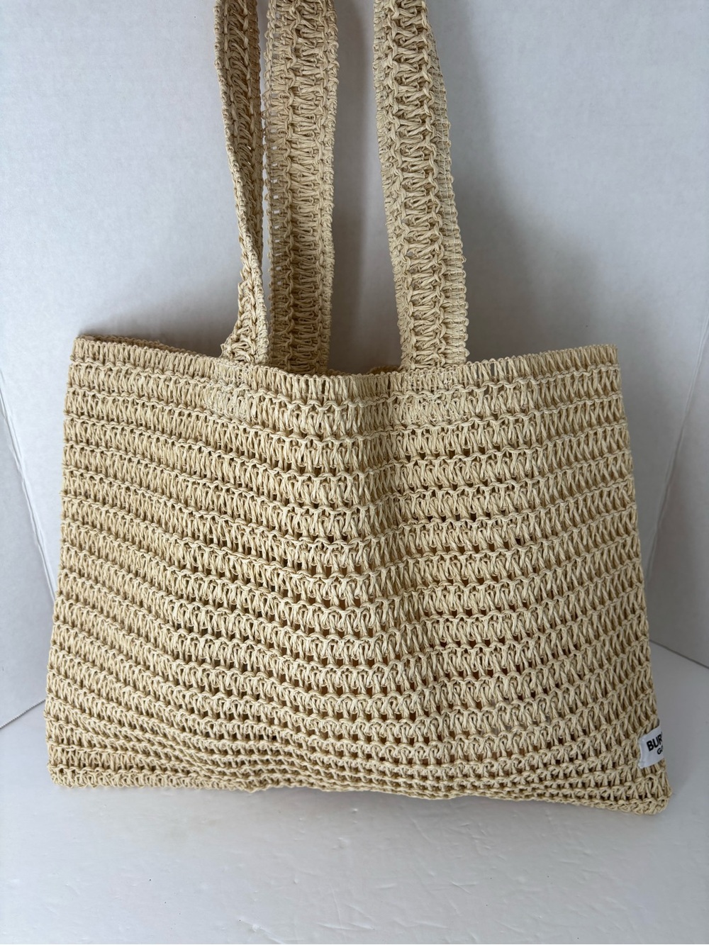 Burberry Beige Woven Tote - Picture 4 of 10